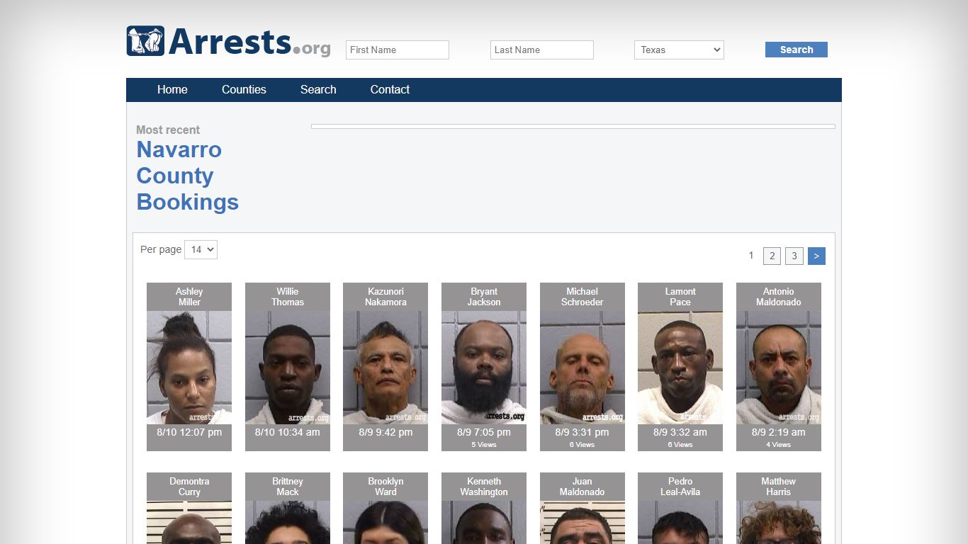 Navarro County Arrests and Inmate Search